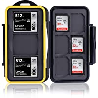 Ares Foto® MC-SD6CF3 Caja de protección de Tarjeta de Memoria para 3 Compact Flash Cards y 6 SD Cards. Estuche Protector…